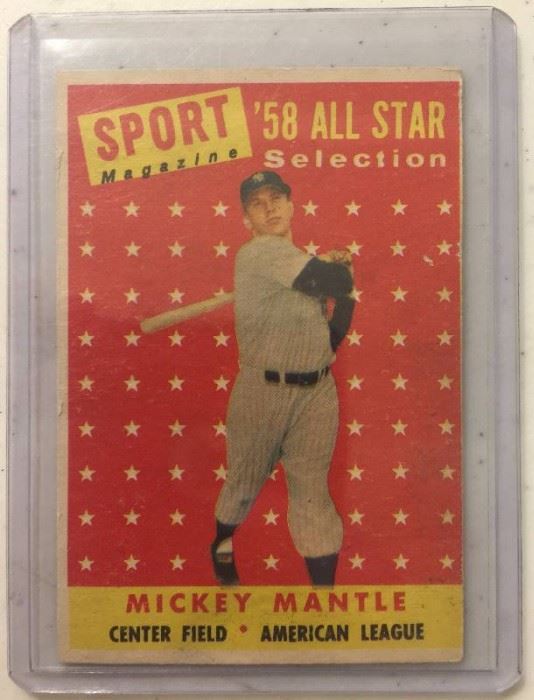 Original 1958 Topps Mickey Mantle All-Star #487 in Very Good - Excellent Condition Book Value 

$200.00
