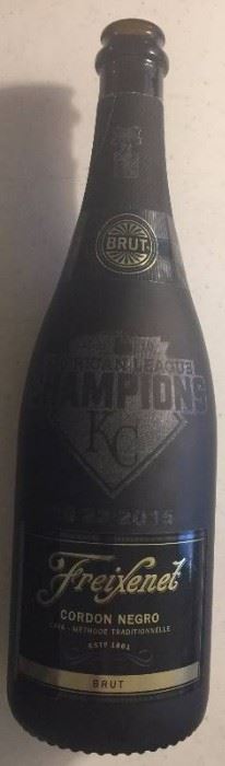Kansas City Royals Locker Room Celebration Champagne Bottle Used In Locker Room American 

League Champions 10/23/2015