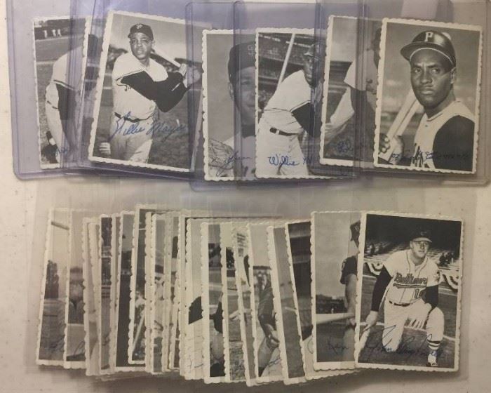 1969 Topps Deckle Edge Complete Insert Baseball Card Set All 33 Cards with Willie Mays, Clemente, 

Rose, Yaz, Gibson, & More