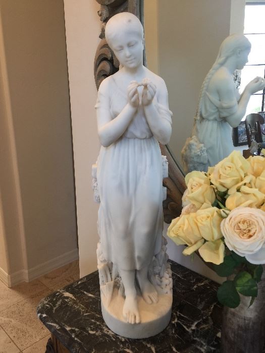 Absolutely Perfect Carrera marble statue 