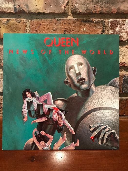 Vintage record LP by Queen, News of the world