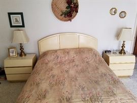 Bedroom set with dresser and mirror