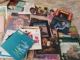 Assortment of record albums in very good condition
