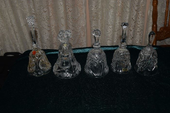 Collection of Crystal Bells