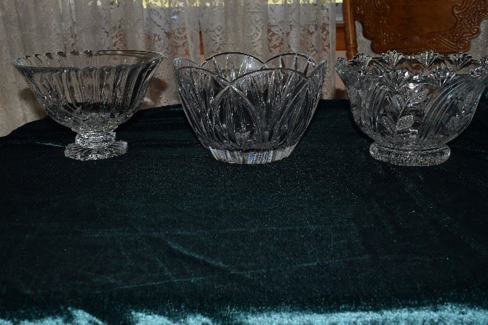Collection of Crystal Bowls