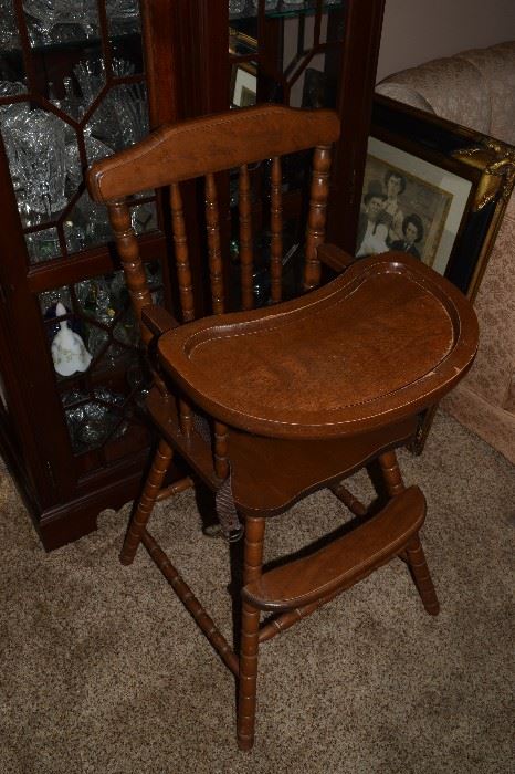 Antique Baby High Chair