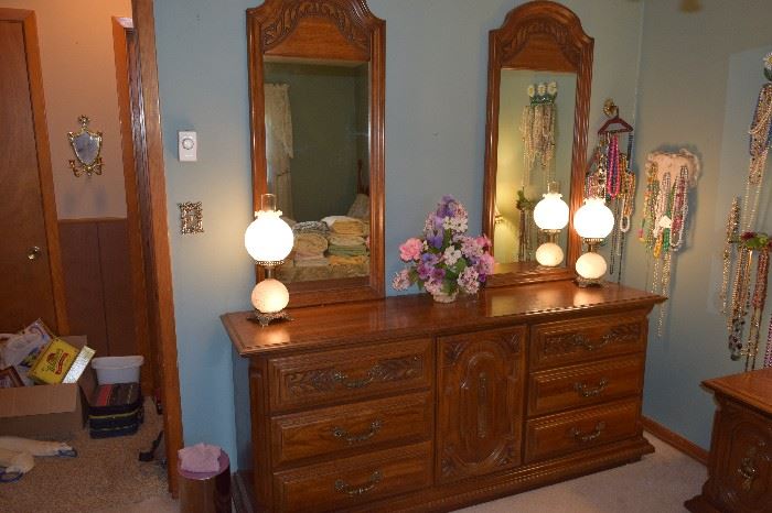 Sumter Cabinet Company Dresser with Mirrors. Solid Wood