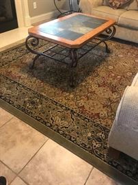 #10	Tile/Top Wood/Iron Coffee Table  28x48x21	 $75.00 
