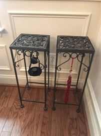 #34	(2) Metal Small Tables	 $30.00 
