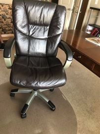 #51	executive office chair brown 	 $75.00 
