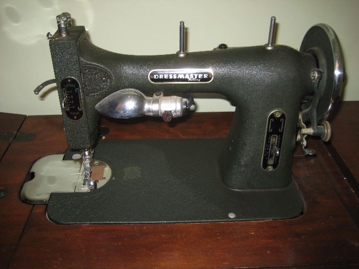 White knee pedal sewing machine