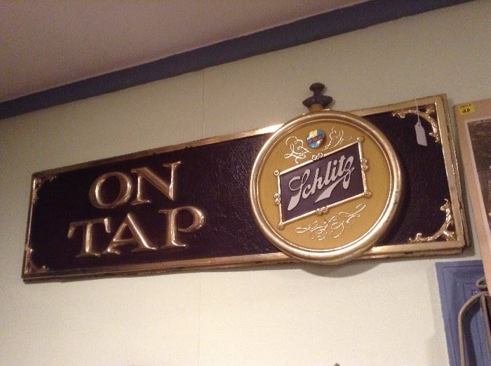 1960's Schlitz Bar Sign