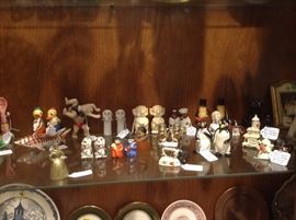 1950's Salt & Pepper Shaker's Figurines  anthropomorphic faces 