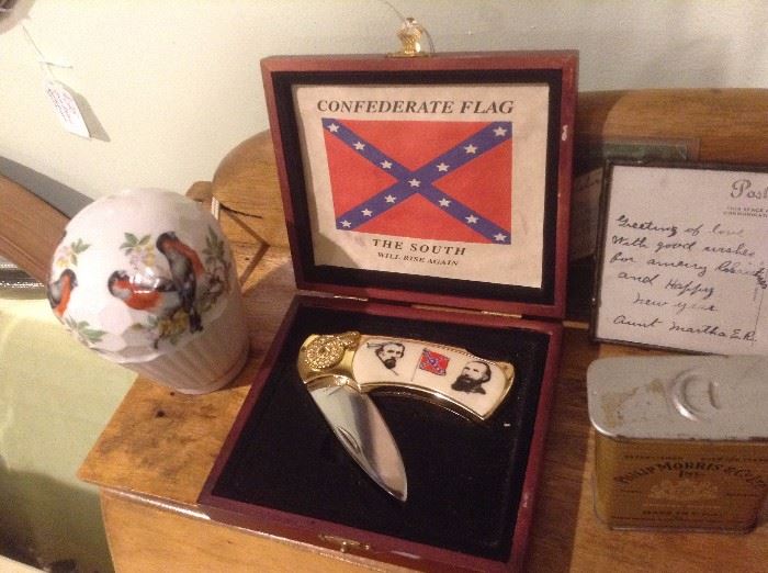 Confederate Rebel Flag Knife Collectible 