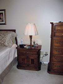 one of two bedside chests