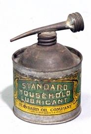 Standard Oil Company Standard Household Lubricant Can, 2.5"Dia x 4"H