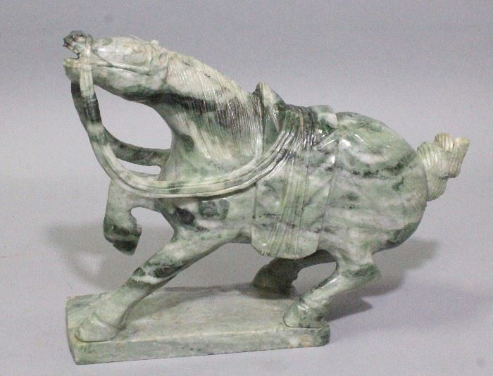 Marble Horse Sculpture, 15"W x 12"H
