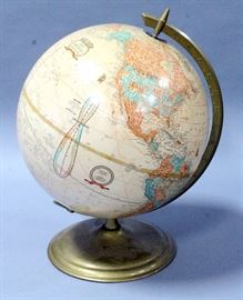 George F. Cram Company Cram's Imperial No. 12 World Globe, 12"