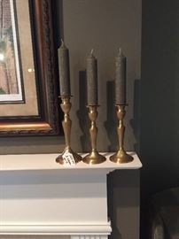 Brass candlesticks