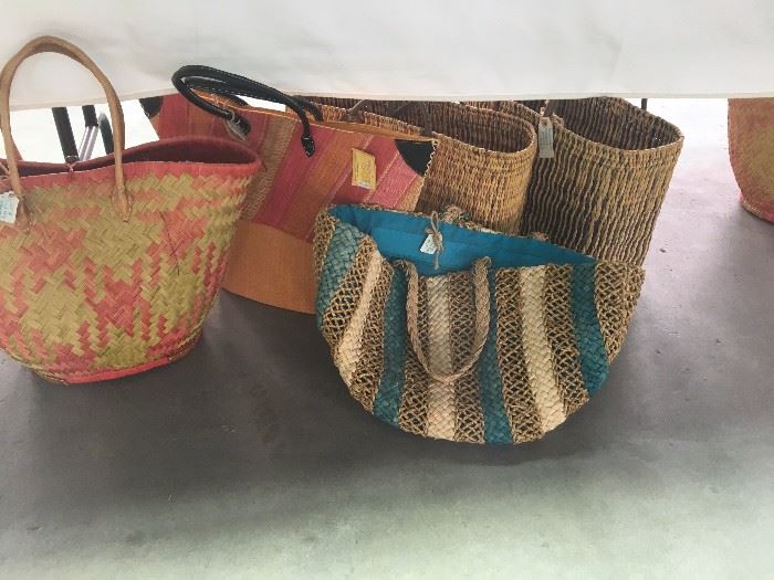 Baskets from Costa Rica and Morocco.  Great for toting your stuff around. 