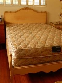 Double French Provencial bed.  Double bed mattress and box spring sold separately.