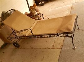 Iron chaise lounge 