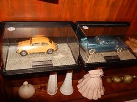 Large cast metal model cars