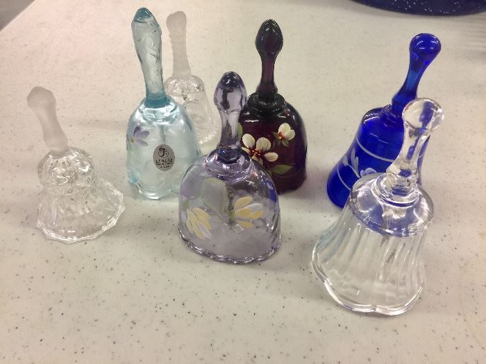 Bell Lot and some are hand painted Fenton glass