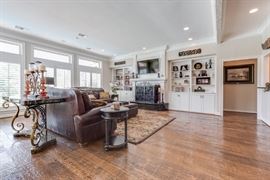 Buffet table behind couch with Granite top, goes great with the mirror in the first picture.