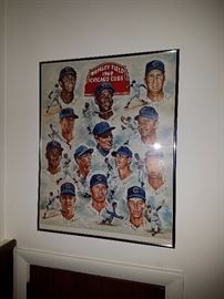 Very nice Cubs picture and we have the tube it was mailed in