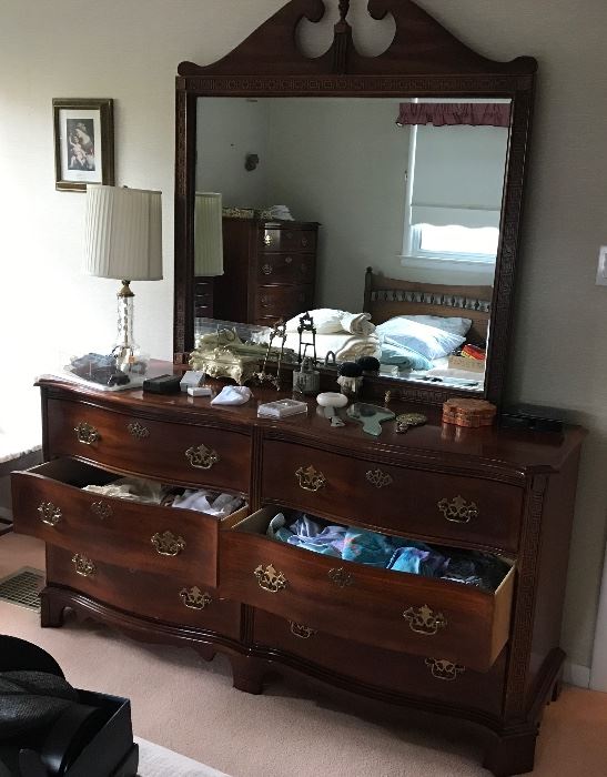Basset triple dresser. Matching tall dresser and night stand for sale also.