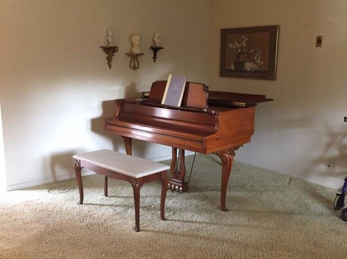 Kimball baby grand piano...just lovely!
