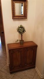 Small chest and mirror - plant is not for sale