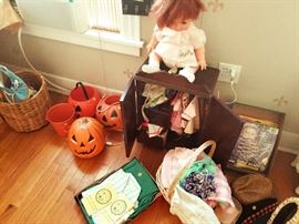 Doll clothes cabinet