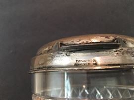 Tiffany and Company of New York mark on the sterling lid