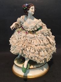 Large porcelain Dresden Figurine