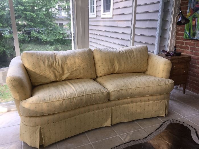 Thomasville Sofa - great condition.  Bright yellow perfect for sunroom or any room!  