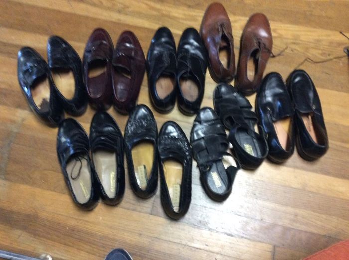 Men's shoes. Various sizes. All of these shoes are size 12
