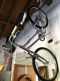 Giant Suede Five Point Ladies Lavender bicycle we will have down for you, tektro brakes, custom seat, shift max grip, shimano 7 speed 