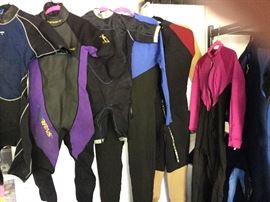 Family of wet suits
