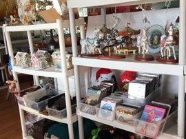 Carousel horses all over, CDs, DVDs, collectible and seasonal