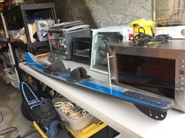 Aroma Rotisserie Oven Grill, brand new, black and decker toaster oven, sunbeam carousel rotisserie, boat anchors, etc.