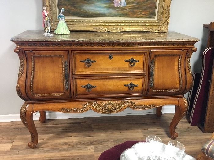 sideboard / buffet with marble top