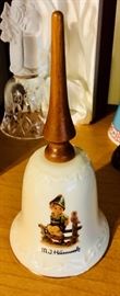 Bell collection! Including this Hummel bell with wooden handle