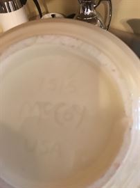 McCoy Vintage Pitcher with matching bowl.