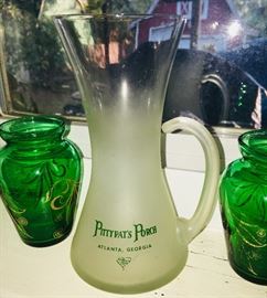 Kitchen full of treasures including this PittyPat collectors small pitcher