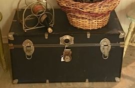 Very old trunk in fabulous condition. Great for a college student or for any of us!