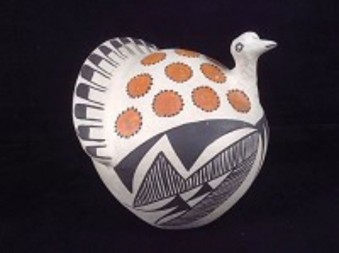  Acoma New Mexico Native American Pottery Rooster 