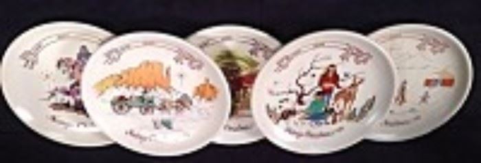  Navaho Artist Christmas Plates 