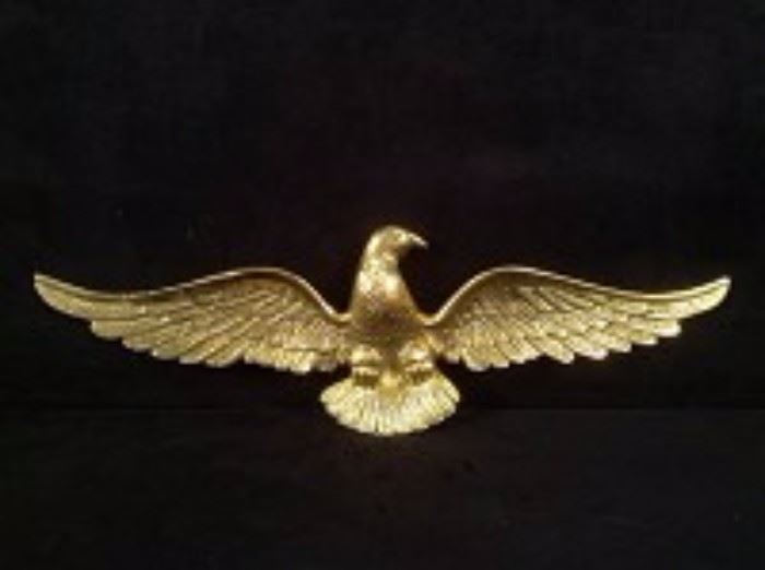  Brass Bald Eagle Hanging Plaque